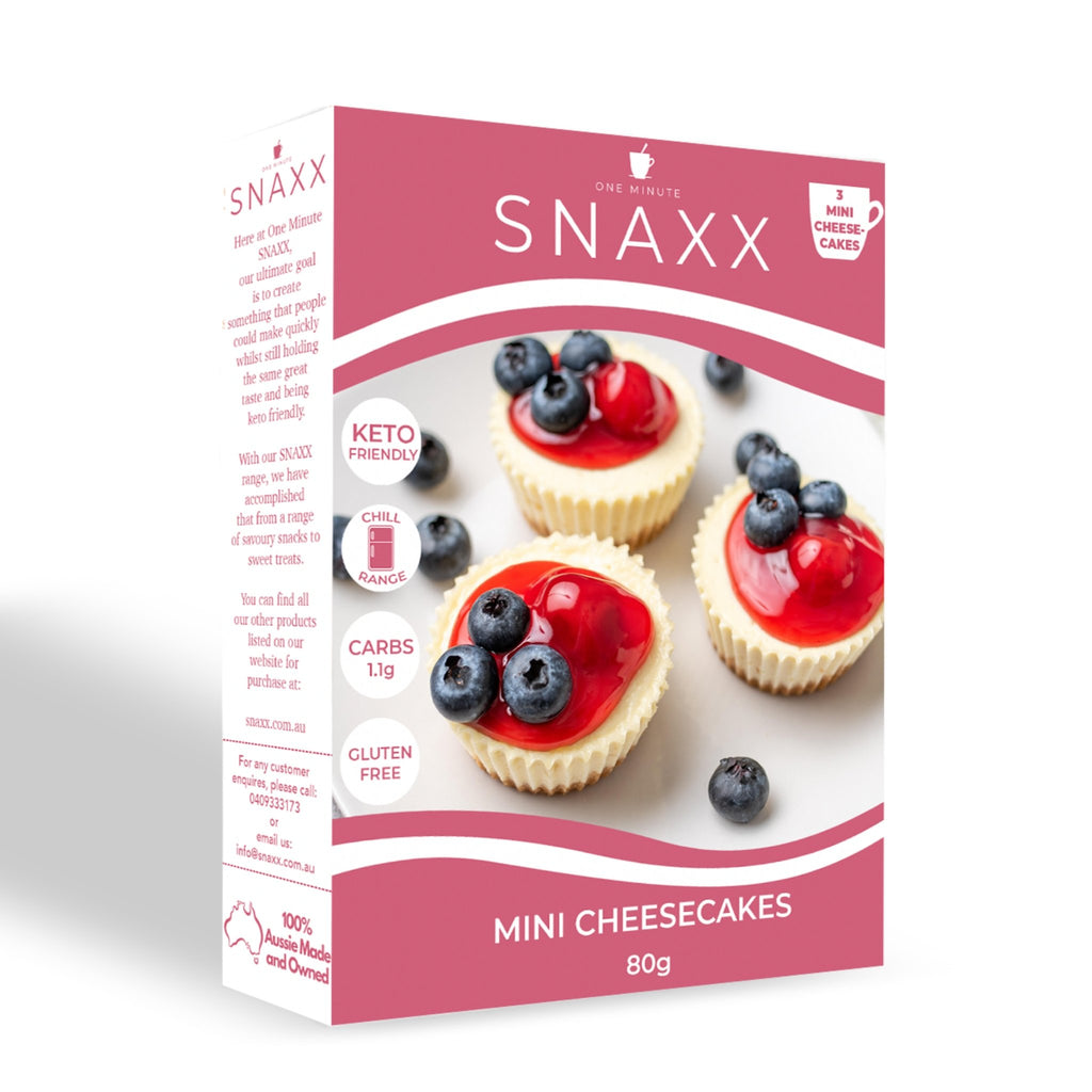 One Minute Mini Cheesecakes - SNAXX